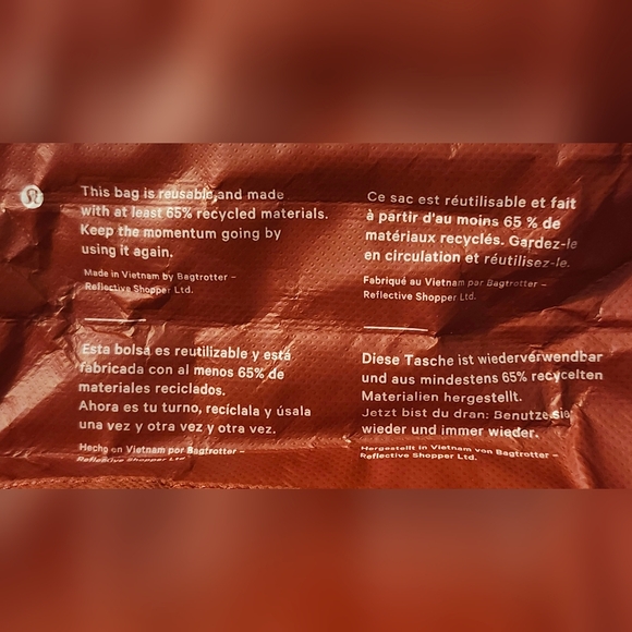 Lululemon Athletica Reusable Red Holiday Tote 🌟 HOST PICK 🌟 - Picture 4 of 4